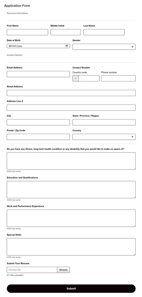 Image result for Create a Request Application Form Template