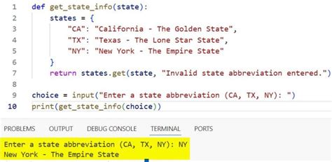 Switch Case in Python with User Input に対する画像結果