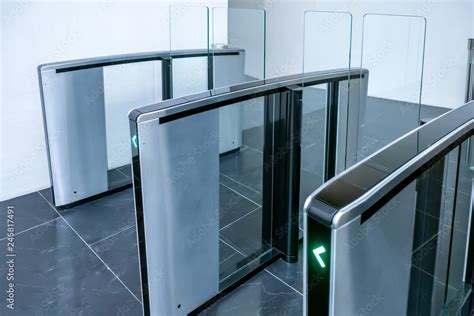 Image result for Example Access Control Area Using Turnstile with an Entrapment Area