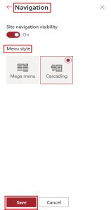 Toradh íomhá ar Example of SharePoint Site Cascade Menu