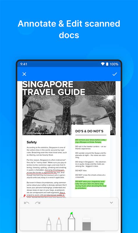Scan PDF Program に対する画像結果