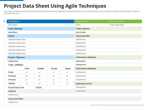Image result for Project Data Sheet