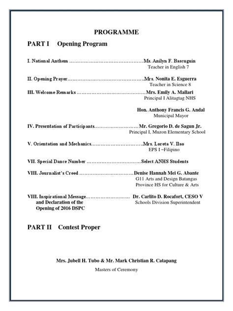 Image result for Opening Program of Event Flow