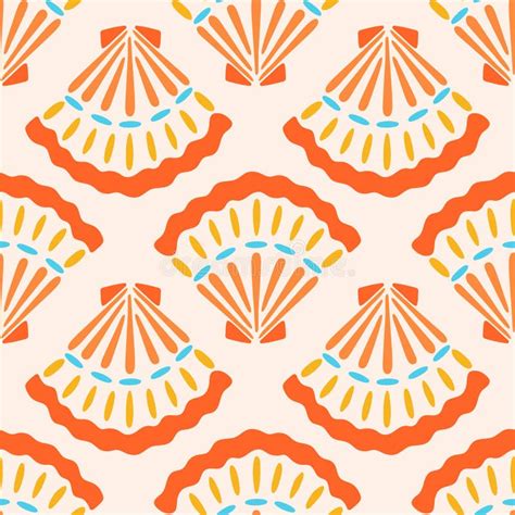Image result for How to Draw Shells Repeat Pattern