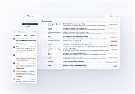Inbox Interface Design に対する画像結果