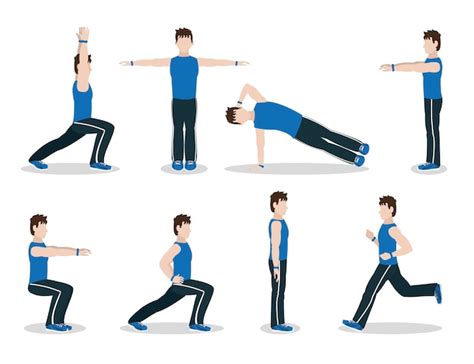 Man Doing Exercise Animation に対する画像結果