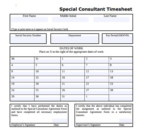 Consultant Time Record Sheet に対する画像結果