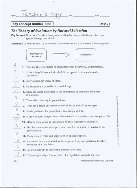Evolution Types of Selection Answer Key に対する画像結果