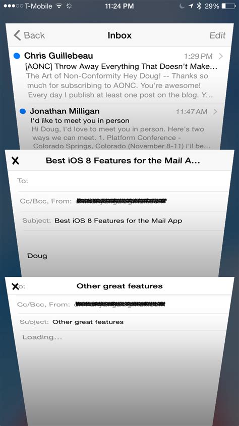 Image result for iOS Software Email Example