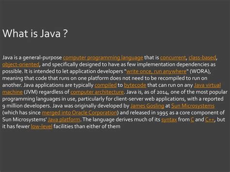 Java Tutorial Presentation に対する画像結果
