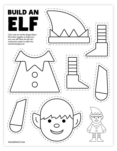 Free Printable Elf Pattern に対する画像結果