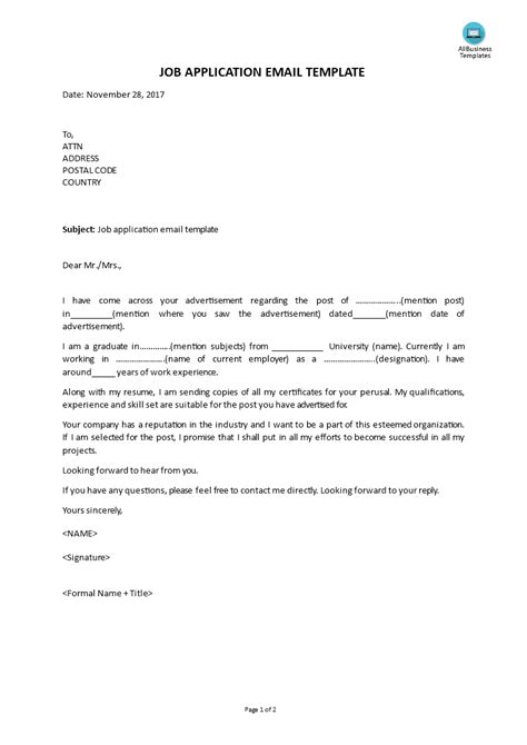 Image result for Applying for a Job Email