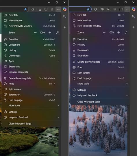 Image result for Microsoft Edge FileMenu