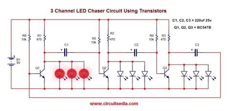 Image result for LED Follower Using Transistor