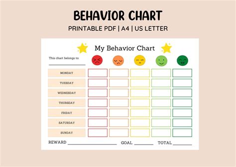 Image result for Behavior Sticker Chart Printable Free