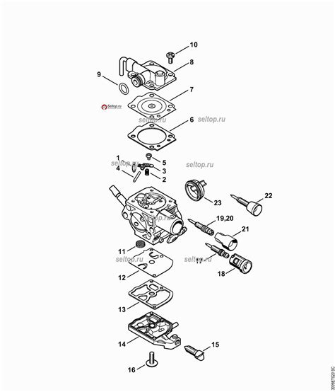 Image result for Stihl FS 250 Carburetor Diagram