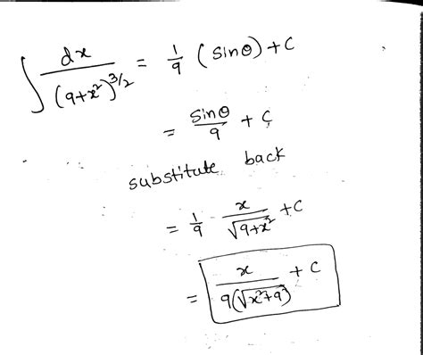 Image result for Trigonometric Substitution Sample Problems