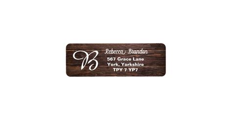 Image result for Return Address Labels Rustic
