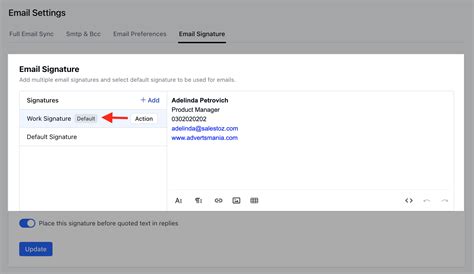 Add Signature to Email Account に対する画像結果
