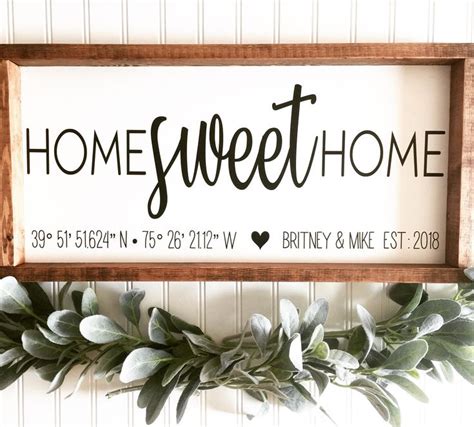 Toradh íomhá ar Our First Home Sign DIY