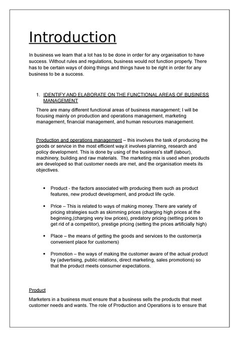 Image result for Business Management Assignment Sample