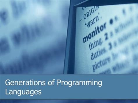 Image result for Explain the Generation of Programming Language