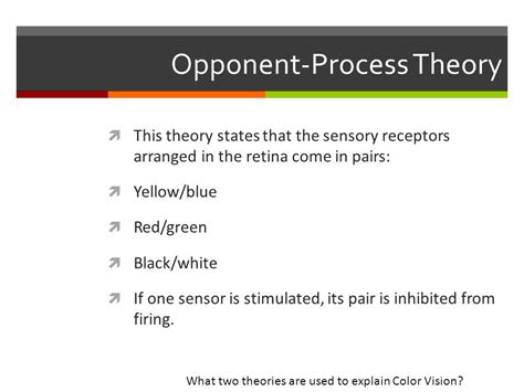 Image result for Opponent Process Theory Vision Reflect