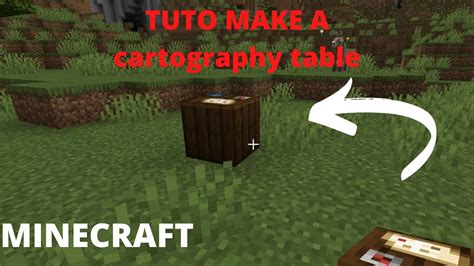 TUTO HOW TO MAKE A CARTOGRAPHY TABLE ON MINECRAFT (beginner tutorial ...