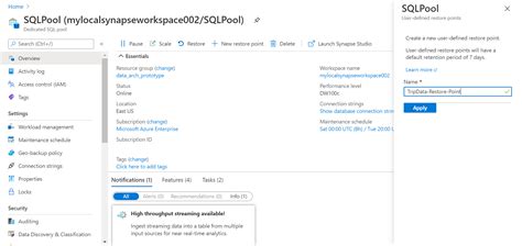 Toradh íomhá ar Dedicated SQL Pool