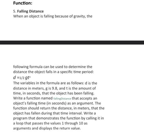 Image result for Falling Distance Flowgorithm