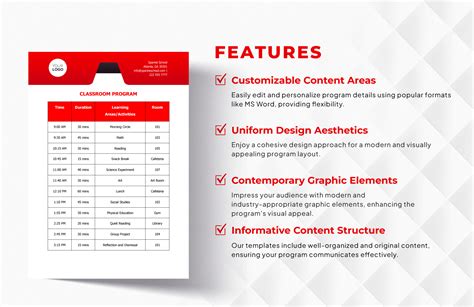 Image result for Class Program Layout