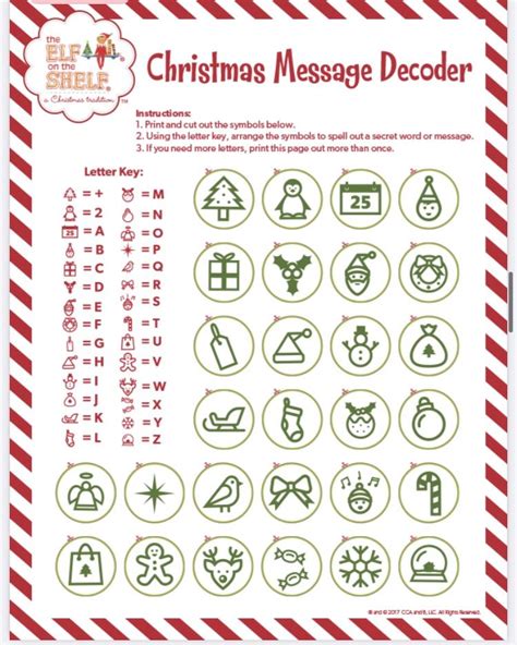 Image result for Elf On the Shelf Decoder Message