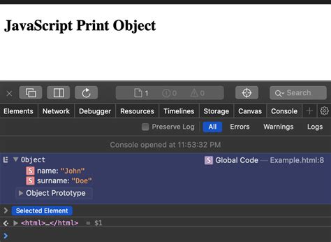 نتيجة الصورة لـ Console Print in JavaScript