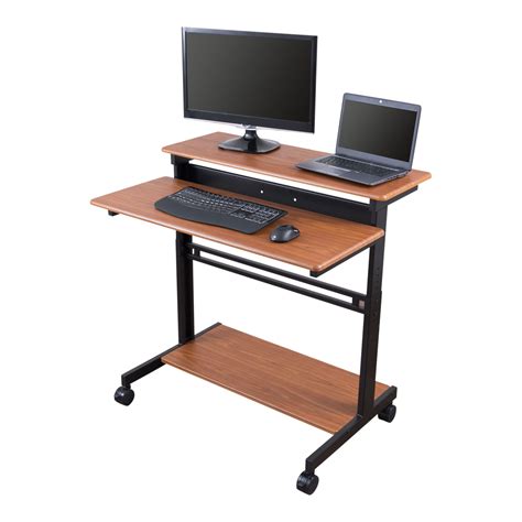 Image result for Stand Up Computer Small Desk