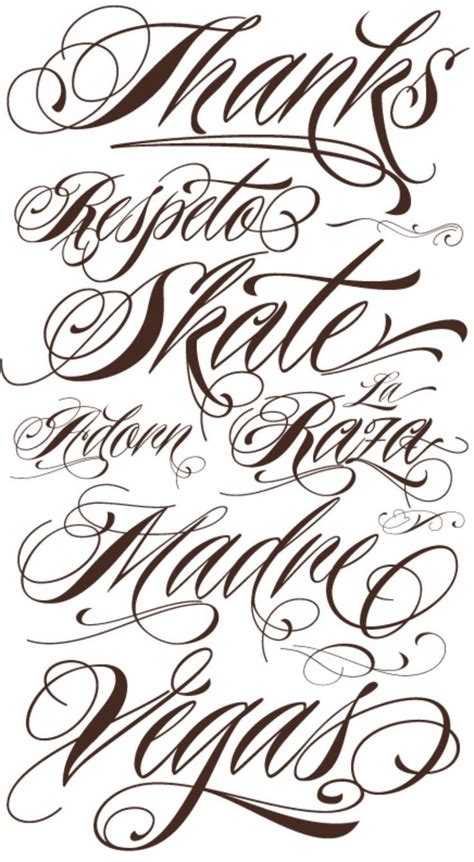 Tattoo Lettering Fancy Script に対する画像結果