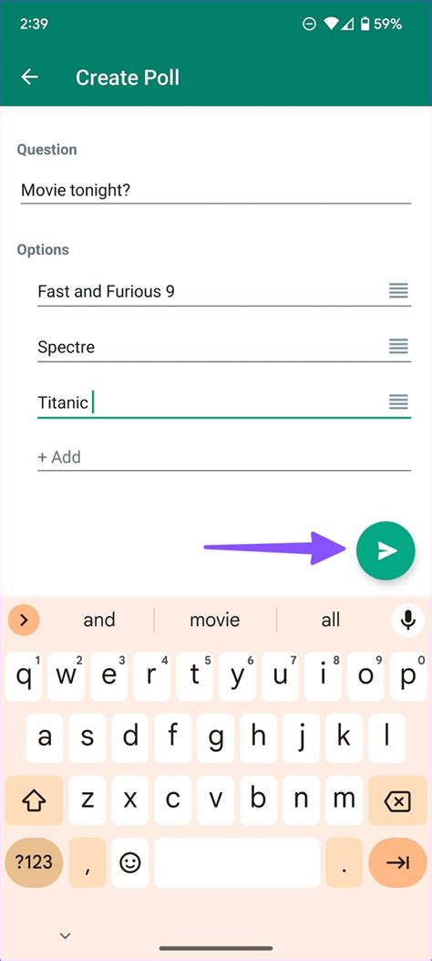Poll/Survey Time ਲਈ ਪ੍ਰਤੀਬਿੰਬ ਨਤੀਜਾ