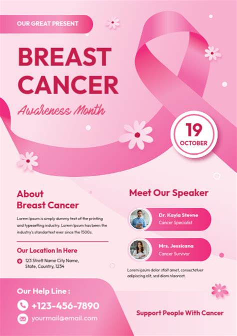 Image result for Blank Cancer Flyer Templates