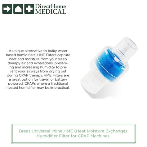 Toradh íomhá ar CPAP Machine HME Filter