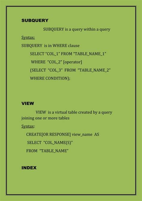 Image result for SQL Commands Cheat Sheet