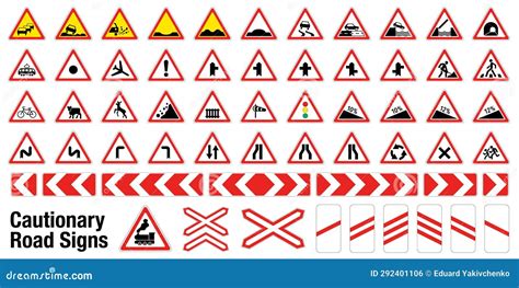 Toradh íomhá ar Triangle Traffic Sign with Red Border Color