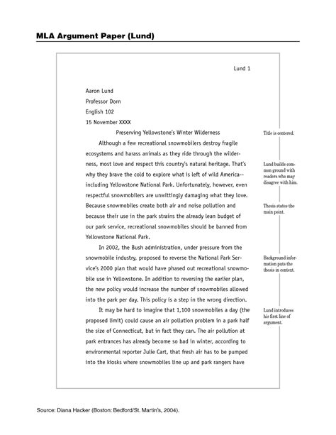 Image result for Mla Essay Example