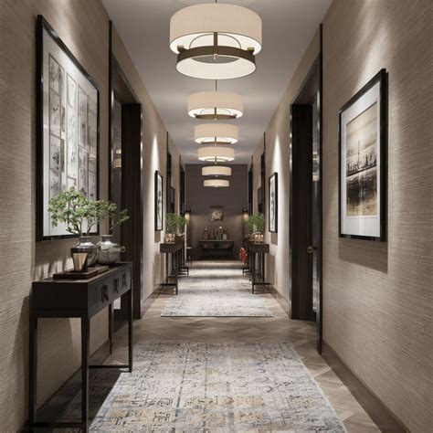 Image result for Long Hallway Design