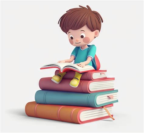 Toradh íomhá ar Animated Boy Reading Python