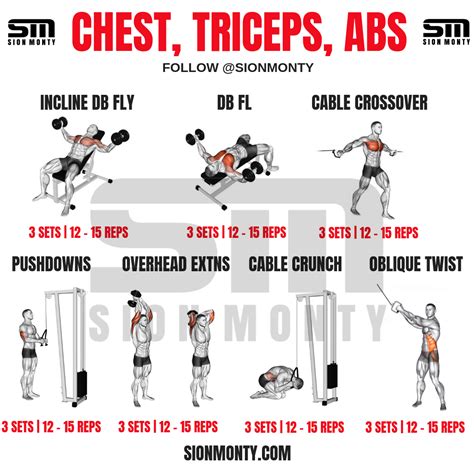 Afbeeldingsresultaten voor Chest and Tricep Workout