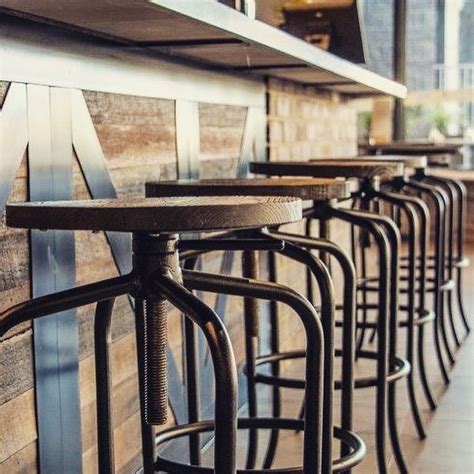 Industrial Style Bar Stools (wood/metal) | Luxury bar stools, Modern ...