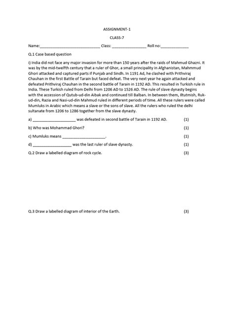Toradh íomhá ar Assignment Class 7 Somag 2021