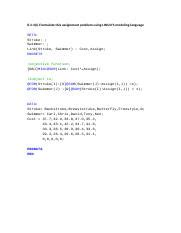 Assignment Problem Using Lingo PDF に対する画像結果