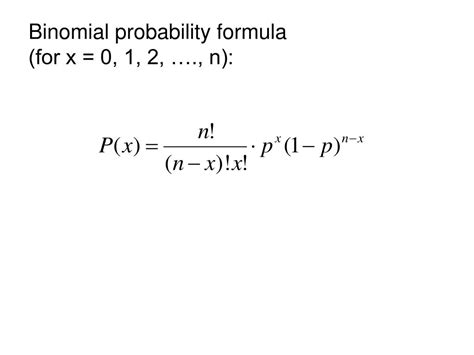 Image result for Binomial Probability Formula Definition