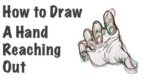 How to Draw a Hand Reaching Out - hand drawing tutorial - YouTube