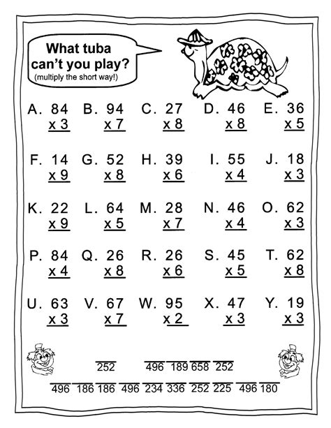 Image result for 3rd Grade Math Worksheets Hard